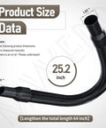 Internal Storage Vacuum Hose For 18V And 28V Cordless Wet Dry Vacuums Replacement Hose 14 37 0105 Compatible Size Chart