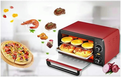 No Fuss Compact Countertop Oven For Pizza Roasting And Quick Breakfast Baking With Durable Stainless Steel Construction, baking muffins and pizza.
