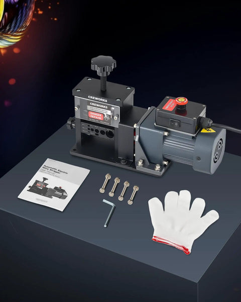 Automatic Wire Stripper Machine With 8 Channels For Copper Cable, 5 Ultra Sharp Blades, All Copper Motor, Electric Cable Striper tools and accessories.