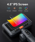 4.5 inch IPS screen of Dual Lens 210 Degree Articulating Endoscope With 4.5 Inch Screen 10 Foot Flexible Borescope Camera.