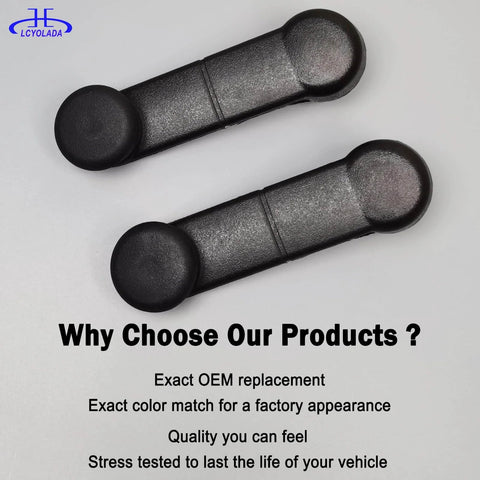 Window Crank Handle Replacement Textured Black For Ford F150 F250 F350 F450 F550 Super Duty E150 E250 Ranger