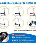 Diagram showing 24V Scooter Charger compatibility with Razor models E100, E125, E150, E200, E300, MX350 Dirt Bike.