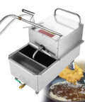 Commercial Deep Fryer Oil Filter Truck With 65L Tank And Fast 30L Min Filtration Rate, stainless steel design for busy kitchens.