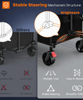 Heavy Duty Folding Wagon Cart Collapsible 220L Extra Large Beach Wagon all-terrain wheels stable steering mechanism
