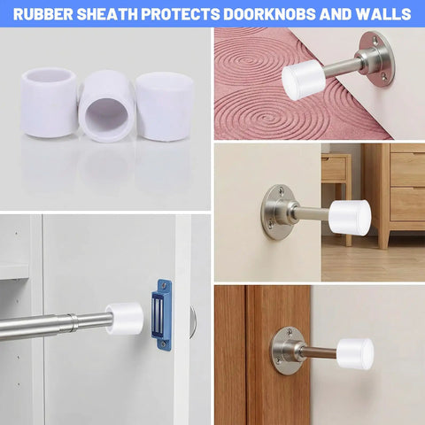 40 Pack Rubber Door Stop Tips And Caps 0.39 Inch Replacement Stoppers For Doors And Hinges, Universal White in various uses