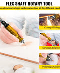 Beast Pro Grade Flex Shaft Grinder Kit With 780W Copper Motor Delivers 500 To 23000 RPM shown in use for wood carving