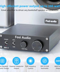 M03 200 Watt Subwoofer Amplifier With TPA3255 For Home Theater, front view showing controls and power indicators