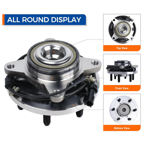 Front Wheel Hub And Bearing Assembly For 2009 2010 Ford F 150 RWD With ABS Six Studs Replacement For Smooth Ride