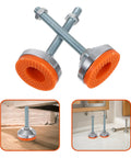 Heavy Duty Swivel Leveling Feet With GripLock Rubber Base And Easy Tune Bolts For Sturdy Workbenches And Garage Rigs D60x12mm Rock Solid Pack Of Two