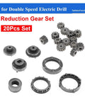 20 pieces of 15 Tooth And 18 Tooth Charging Drill Gear Set 12V Two Speed Planetary Reduction Gear Kit For Power Drill DIY