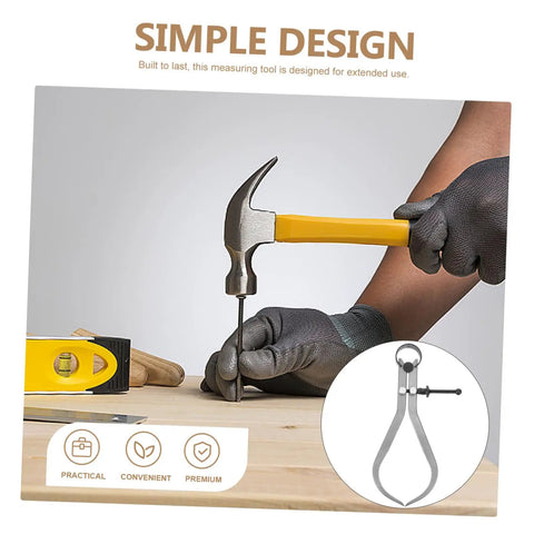 The Real Deal Heavy Duty Outside Caliper For Woodturning Precision Measuring Tool Built Tough Using Premium Carbon Steel Truly Portable Woodworking Accessory With Knockout Accuracy Guaranteed in use with a hammer.