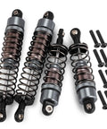 Oil Filled RC Shock Absorber Kit Four Piece Upgrade With Beefed Up Damping 1/10 Scale 70mm Front And 95mm Rear Dampers With Titanium CNC