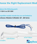 Diagram of Water Level Sensor Probe Replacement Part For Ice Machines Q-Series 115V And 208-230V Compatible with blue wiring.