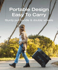 Person pulling Beastly 3600Wh LiFePO4 Delta Pro Portable Power Station With Five 120V AC Outlets, 3600W Peak, 2.7 Hour Fast Charge