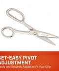 Heavy Duty Eight And A Half Inch Industrial Inlaid Poultry Shears For Quick Cuts And Tough Processing, Pro Grade Precision Ground Blades