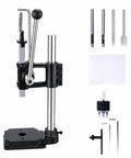 Beefy Leather Hole Puncher For DIY Leather Crafting Arbor Press Hand Punch Tool With 1.5 To 13mm Clamping Chuck And PP Plate