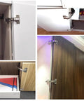 No Drama Heavy Duty Soft Close 180 Degree Concealed Adjustable Cabinet Hinges 2 Pack Full Overlay shown on different cabinet styles.