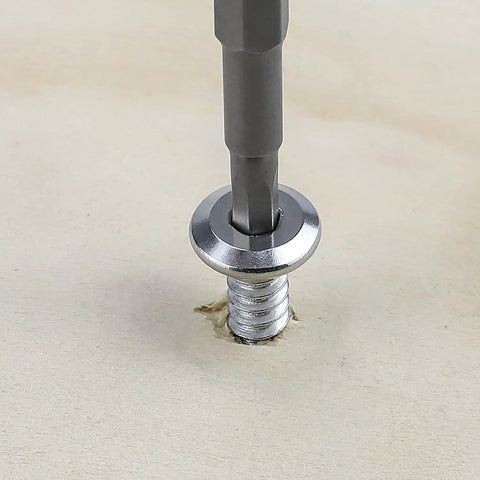 Dang Tough 100 Pack M3 X 20mm Flat Head Self Tapping Sheet Metal Screws being installed using a power tool.