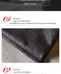 Close-up of balcony privacy screen cover, 210GSM HDPE material with reinforced edges and grommets visible.