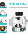 Beefy 80 Amp 12V CCW Rotation Alternator For 2.3L Acura CL 1998 1999 And Honda Accord 1998 2002 Replacement Fits 31100-PAA-A01 31100-PAA-L71