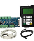 Offline 3 Axis Motion Controller, handheld unit with cables for engraving machine, G Code ready, no PC needed.
