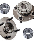 4 Pc Front And Rear Wheel Bearing Hubs Kit Fits 2001 2006 Hyundai Elantra And 2005 2009 Kia Spectra And Spectra5 With 2 Front Bearings And 2 Rear Hubs Assembly