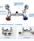 Commercial Kitchen Faucet With Sprayer Wall Mount Adjustable 4 To 8 Inch Center Pre Rinse Sprayer Valve guide details