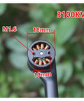 Close-up of 3100Kv Brushless Motors For RC Drones Spare Parts Arm Sets Replacement Quad Copter Motors High Power UAV Propulsion
