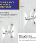 Secure 400 Pound Capacity Anti Tip Furniture Wall Anchors 10 Pack for Kid Proofing Keeps Cabinets Bookcases and Dressers Upright detail