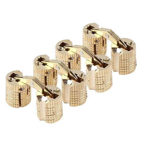 Solid Copper Barrel Hinges 4 Pack 8x18 mm 180 Degree cabinet hinge, built to last with copper, for smooth opening of cabinets and doors.