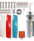 Vertical Wind Turbine Kit For Home Use With Controller 12V 24V 48V 3 Blade Wind Generator 3000W To 4500W White Durable PA66 Blade For Streetlight Hybrid Power System Off Grid Ready.