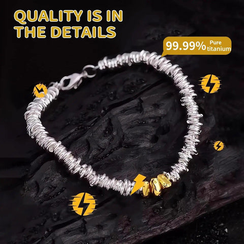 Anti Static Wristband For Women Minimalist Italian Inspired Bracelet That Eliminates Static From The Body on a dark backdrop
