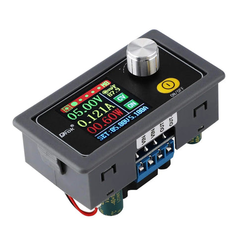 Reliable Adjustable DC Buck Boost Converter Boasting Smooth Step Up Down Switching with Digital Display and Control Knob
