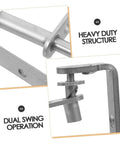 Heavy Duty Stainless Steel Self Closing Swing Door Hinges For Cafe And Interior Doors Dual Swing With Moisture Resistant Build And Automatic Self Return Mechanism Tough As Nails For Cabinets Kitchens And Bars, close-up