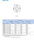 Lmf20uu Linear Bearing Round Flange Bushing 20mm Id 32mm Od 42mm Long technical drawing with dimensions and details.