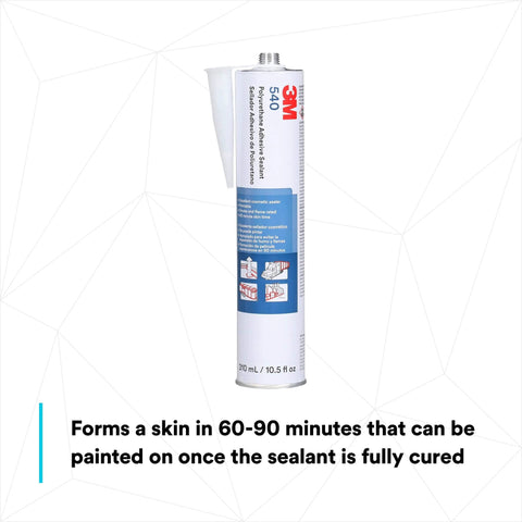 Polyurethane Sealant 540 White 10.5 fl oz cartridge in packaging