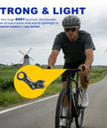 Cyclist using Adjustable Bike Stem 31.8mm Clamp With 100mm Or 120mm Length And 60 Degree Riser on country road