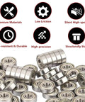 608ZZ Double Shielded Miniature Ball Bearings Set Of Twenty Hardened Steel Axles Built Tough to reduce friction in wheels.
