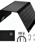 Foldable 28W Solar Charger With Dual USB Outputs For Camping Hiking And Travel Keeps Your Phone Tablet And Other Devices Juiced On Outdoor Adventures Anywhere with accessories