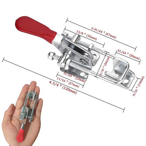 U Bolt Toggle Latch Clamp 360 Lbs Holding Power Heavy Duty Adjustable Small Latch Hardware For Freezer Storage Boxes