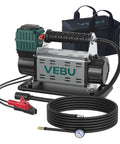 12V Tire Inflator With In Line Pressure Gauge, 125 PSI Fast Inflation For Off Road Rigs, Trucks, SUVs, RVs, ATVs