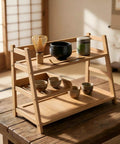 Three Tier Bamboo Matcha Station Organizer For Kitchen Countertop And Tea Bar All In One Shelf For Matcha Powder Whisk Spoons And Cups