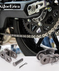 Forty Chain Offset Half Link Roller Master Links for Quick DIY Install three eighths inch pitch chain on a motorcycle wheel