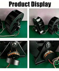 Micro Hydroelectric Generator For Outdoor Use 50W Disc Type Water Turbine With Belt Driven Output For Rivers Ponds And Canals