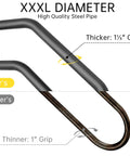 Comparison of Built Different Heavy Duty U Shaped Safety Handrail For Outdoor Steps And Indoor Porch Metal Wall Mount Rail grippable steel pipes.