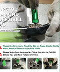 KURSTOL Diamond Core Drill Bits kit with assorted sizes and green components