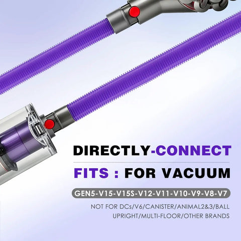 Dryer Vent Cleaner Kit With Flexible Crevice Tool And Drum Lint Brush Attachments For V7 Through V15 Vacuums A 4 Piece Set