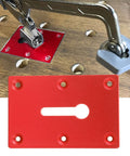 Locking Pliers Mounting Plate For Secure Workholding On Your Workbench Heavy Duty Aluminum 6061 Alloy Vise Jig In Red