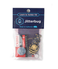Jitterbug Soldering Kit for Beginners An Interactive DIY Electronics Project With a Battery Powered Vibration Motor in packaging.