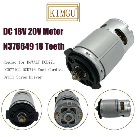 18 Teeth Replacement Motor For DCD771 DCD771C2 DCD776 Cordless Drill And Screwdriver 18V 20V DC Power Tool Upgrade